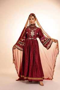 Vestido de Mujer Afgana Vintage de alta calidad, ropa tradicional hecha a mano, vestido afgano Pathani Pashtun, cremalleras de botón transpirables - Product Image 4