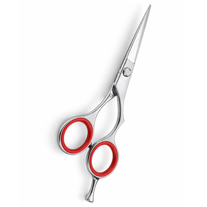 Ciseaux de coiffure professionnels de 6,5 pouces en acier inoxydable, ciseaux de coiffure à bord convexe, outil de coupe de salon, vis réglable, OEM - Product Image 1