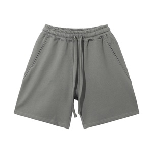 2026 Spring Summer High Street 380G Double Strand Polyester Canvas Breathable <b>Elastic</b> Knitted Casual Loose Drawstring Shorts - Product Image 5