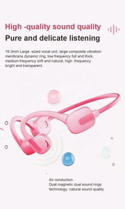 Conducción de aire Auriculares abiertos para niños Ligero IPX5 impermeable a prueba de sudor> 5H Reproducción 90H Standby Limitación de volumen BT v5.3 - Product Image 4