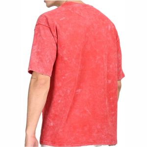 Camiseta para hombre Camiseta personalizada de alta calidad con lavado ácido bordada 100% algodón Camiseta para hombre Vintage - Product Image 3