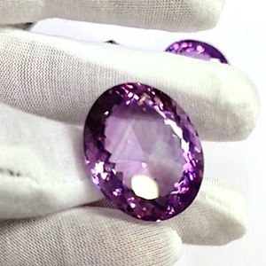 พลอย3-Pcs สีฟ้าหลวมคุณภาพสูงพลอยอเมทิสต์ธรรมชาติเจียระไนในรูปไข่ขนาด30มม. รูปแปดเหลี่ยม40มม. 254ซม. สำหรับเรา $168ทั้งหมด - Product Image 5