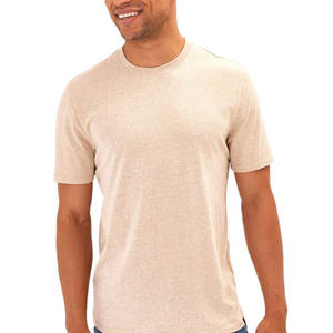 Venta al por mayor de ropa de fábrica 100% algodón camisetas Unisex en blanco liso impresión Slim Fit hombres camiseta OEM 50% Algodón logotipo personalizado camiseta - Product Image 5