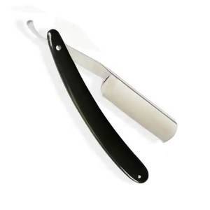 Maquinilla de afeitar profesional de borde recto con una sola hoja maquinilla de afeitar de peluquero al por mayor mejor calidad maquinilla de afeitar mango de plástico - Product Image 2