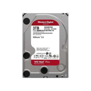 Disco Duro Externo NAS <span class=keywords><strong>WD</strong></span> <span class=keywords><strong>Red</strong></span> Plus Original de 3 TB, <span class=keywords><strong>HDD</strong></span>-5400 RPM, SATA 6 Gb/s, CMR, 64 MB de Caché, 3.5 pulgadas - WD30EFRX - Product Image 1