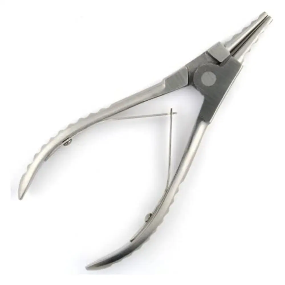 स्टेनलेस स्टील की अंगूठी खोलने सरौता-मध्यम 6 "विशेष तांबे Crimps के छल्ले गेज कोणीय सिर के लिए इस्तेमाल किया उच्च गुणवत्ता