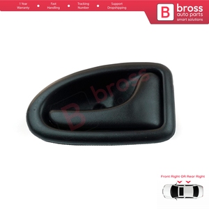 Poignée de porte intérieure droite noire avec câble pour Clio 2, Scenic, Megane 1, Trafic, Master 2, Mascott, Logan 1, Movano, Vivaro A Inter (référence BDP101) - Product Image 4