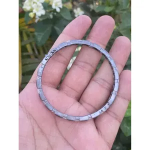 925 Silver Moonstone Crystal <b>Bangle</b> Bracelet - Product Image 4