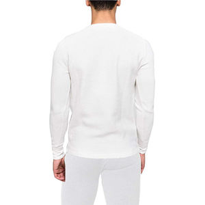 2025 nouveauté thermique long johns ensemble de sous-vêtements pour hommes hiver tissu respirant couleur blanc cassé long johns ensemble pour hommes - Product Image 4