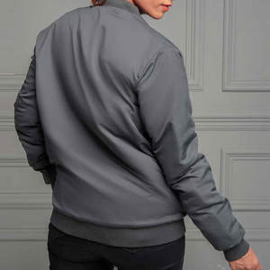 Chaqueta Bomber de Invierno con Bordado de Logotipo Personalizado, a la Moda, Cortavientos, Ecológica, Transpirable, para Mujer - Product Image 3