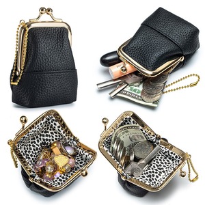 Ando Bag - Monedero Pequeño de Cuero Vacuno Genuino con Cierre de Broche, Bolsa para Joyas para Mujer - Product Image 5