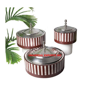 หม้ออุ่นอาหารทำด้วยมือทำจากไม้แม่มุกใหม่ - Product Image 2