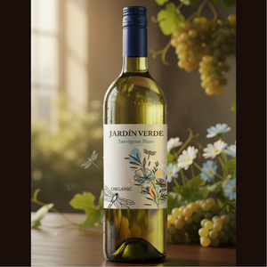 Vino Blanco Seco Jardin Verde 100% Sauvignon Blanc Orgánico 115-12.5% ABV 75Lt de España (Castilla La Mancha) - Product Image 3