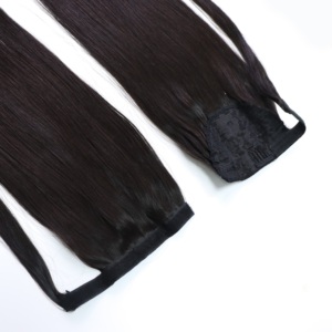 Extension de cheveux naturels vietnamiens queue de cheval, vierges, super double drawn, aspect naturel, facile à clipser, pour femmes, usage quotidien ou soirée, 100g, la meilleure - Product Image 3