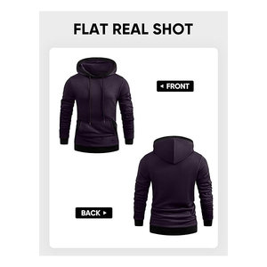 Sweat à capuche vintage en mélange polyester/coton, best-seller de l'hiver, broderie personnalisée, haute qualité, unisexe, polaire brossé - Product Image 3