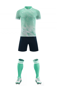 เสื้อฟุตบอลชายเสื้อฟุตบอลผ้าโพลีเอสเตอร์แขนสั้นเสื้อกีฬาระบายอากาศได้ดีดีไซน์แบบระเหิด100% ออกแบบได้ตามต้องการ - Product Image 2