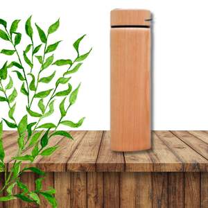 Vaso de Madera de Alta Calidad con Interior de Acero Inoxidable, Capas de Madera en el Exterior, Aislamiento Térmico de 0-6 Horas, Diseño Minimalista Ecológico - Product Image 4