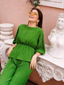 Colección de Ropa Étnica india para mujer, conjunto de pantalones de rayón pesado, fabricante de lámina de oro impreso de Surat - Product Image 2