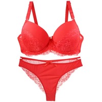 Ensemble de culottes de soutien-gorge en mousse pour femmes avec doublure en coton doux motif solide rembourrage doux pour le confort Logo de forme naturelle sur la taille