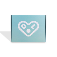 Vente en gros de boîte cadeau postale en carton ondulé robuste de grande taille de couleur unie mate avec impression double face