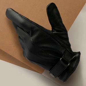 Gant en cuir véritable pour femmes, nouveau Design de mode, hiver chaud, noir - Product Image 1