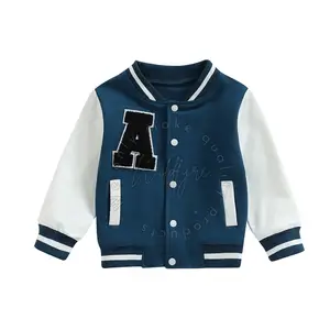 Toptan yeni gelenler moda özel Versity ceket çocuklar beyzbol Lettermen ceket yüksek kalite
