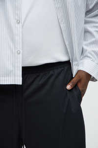 Pantalons Baggy Vintage en Toile Personnalisés en Gros, Noir, 100% Polyester, Haute Qualité, Service Personnalisé OEM, Coupe-Vent - Product Image 3