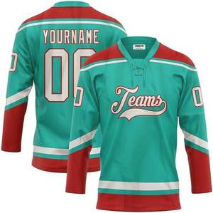 Camisetas de Hockey sobre Hielo Personalizadas de Alta Calidad, Transpirables, de Secado Rápido, Sublimación Completa, Hechas a Medida, Unisex para Adultos - Product Image 5