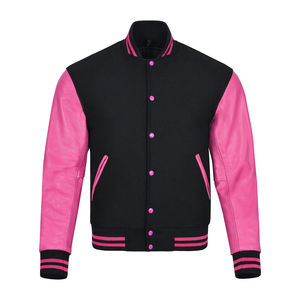Chaqueta Varsity Urbana para Hombre, Informal, Lisa, Otoñal, Reversible, de Secado Rápido, Transpirable, Cómoda, con Logotipo Frontal, Colores Personalizados - Product Image 1