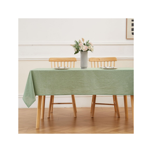 Nappe en mélange de lin vert olive 58 x 88 pouces 190 GSM 230 TC Texture naturelle Couleur unie pour salle à manger, brunch, décoration intérieure - Product Image 2