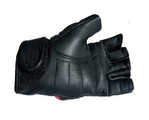 Gants perforés de moto en cuir véritable de qualité supérieure Shorts de moto de style mode à doigts courts pour les activités de plein air vêtements d'été - Product Image 3