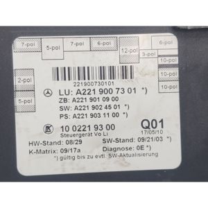 Unità di Controllo Porta Anteriore Sinistra Mercedes Classe S W221 5a Serie A2219007301 (05>13) - Product Image 3