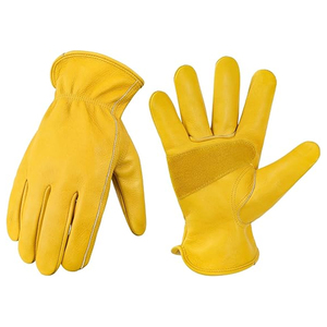 Guantes de cuero de vaca de conductor de moda Guantes de conductor de trabajo de conducción Guantes de conducción al por mayor de fábrica - Product Image 1