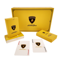 Cartes à jouer personnalisées avec bordure en feuille d'argent, jeu de cartes de poker en papier de qualité supérieure, vente en gros, cartes personnalisées avec logo, ensemble de jeu avec boîte d'emballage