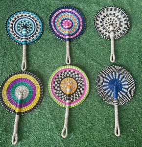 Abanicos de algas marinas hechos a mano a granel | Artesanías tradicionales vietnamitas | Abanico único y hermoso para mujeres - Product Image 5