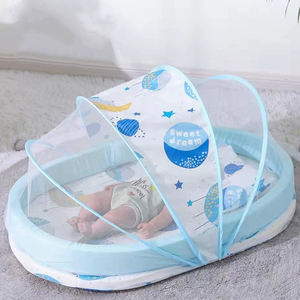 2025 nueva cama de viaje plegable portátil para bebé cuna cómoda tumbona de algodón para bebé con mosquitera - Product Image 6