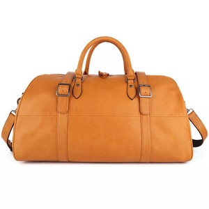 Sac de voyage en cuir véritable sac à bagages de luxe sac de sport en cuir fou sac à main d'affaires vintage - Product Image 5