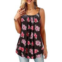 Vente flash - Top court en tricot côtelé 100% coton avec paillettes personnalisées Y2K - Vêtement quotidien pour femmes - Camisole élégante sans manches
