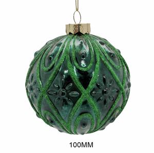 Vintage Style Glass <b>Christmas</b> Ornaments Full Color Printed Handcrafted Finials <b>Baubles</b> Classic Holiday Tree Decorations Made - Product Image 6