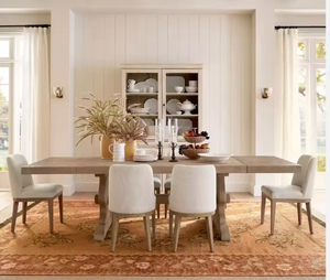 <span class=keywords><strong>Tavolo</strong></span> da Pranzo in Legno Esteso, Elegante, Stabile, Robusto e Durevole, Realizzato a Mano, per Villa Moderna di Lusso, Arredamento Interno per Casa e Hotel - Product Image 6