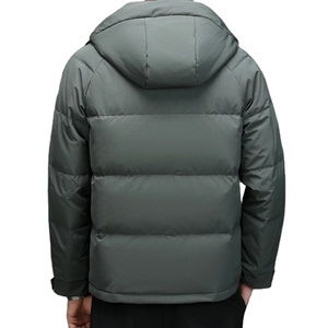 Nueva chaqueta acolchada con capucha para hombre con estilo, chaqueta informal transpirable con cremallera al por mayor, chaqueta de invierno personalizada para hombre, fabricante - Product Image 4