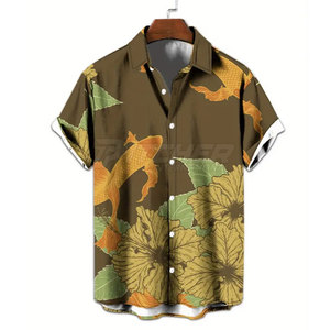 Polo de Alta Calidad con Protección Solar UPF 50, Estampado, Transpirable, Ecológico, Ligero, Tejido que Absorbe la Humedad, Cómodo para Días de Pesca - Product Image 1