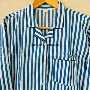 Nouveauté Ensemble de nuit en coton pour enfants Ensemble de pyjama en coton imprimé indien magnifique Ensemble de vêtements de nuit 100% coton - Product Image 5