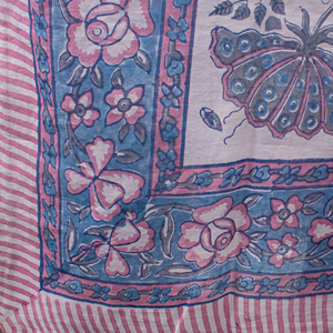 Handmade Floral Block Printed Cotton Sarong Lightweight Woman's Fashion Shawl Soft Beach Wear Pareo Neck <b>Scarf</b> <b>for</b> Winter - Product Image 4