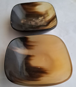 Best Quality Polished Ox Horn Camping Salad Dish Tray Natural Finish Dining Table <b>Decorative</b> Dry Fruit Dish - Product Image 4