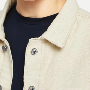 Venta al por mayor personalizable mejor aspecto blanco chaquetas de mezclilla para los hombres de talla grande abrigo cortavientos genuino para el uso al aire libre de invierno - Product Image 2