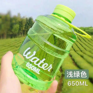 500ml 650ml 750ml Portable pet <span class=keywords><strong>plastique</strong></span> Mini seau boisson eau minérale bouteille de boisson - Product Image 5