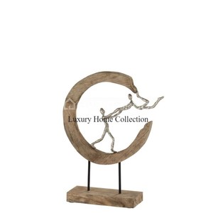 Diseñador de hojas Chapado en oro Tamaño y color personalizados con base de mármol de color blanco Acentos decorativos para el hogar Objetos y esculturas - Product Image 5