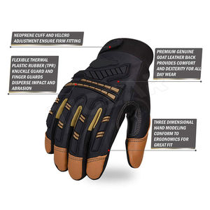 ถุงมือไนไตรล์ป้องกันแรงกระแทกระบายอากาศถุงมือป้องกันหนังและ TPR ใส่ทำงานถุงมือป้องกันการกระแทกทางกล - Product Image 2