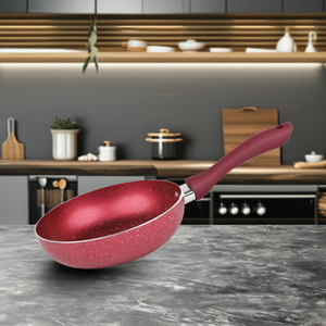 Sartén antiadherente de la serie Chef Granito de 18cm con revestimiento de mármol de 3 capas, utensilios de cocina de Metal duraderos para restaurantes y hoteles - Product Image 5